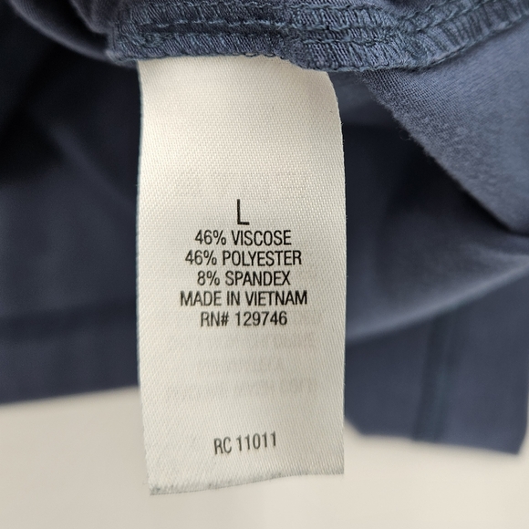 Ridgecut Toughwear Blue Quarter-Zip Performance Pullover Chest Pocket Size L - Picture 9 of 16